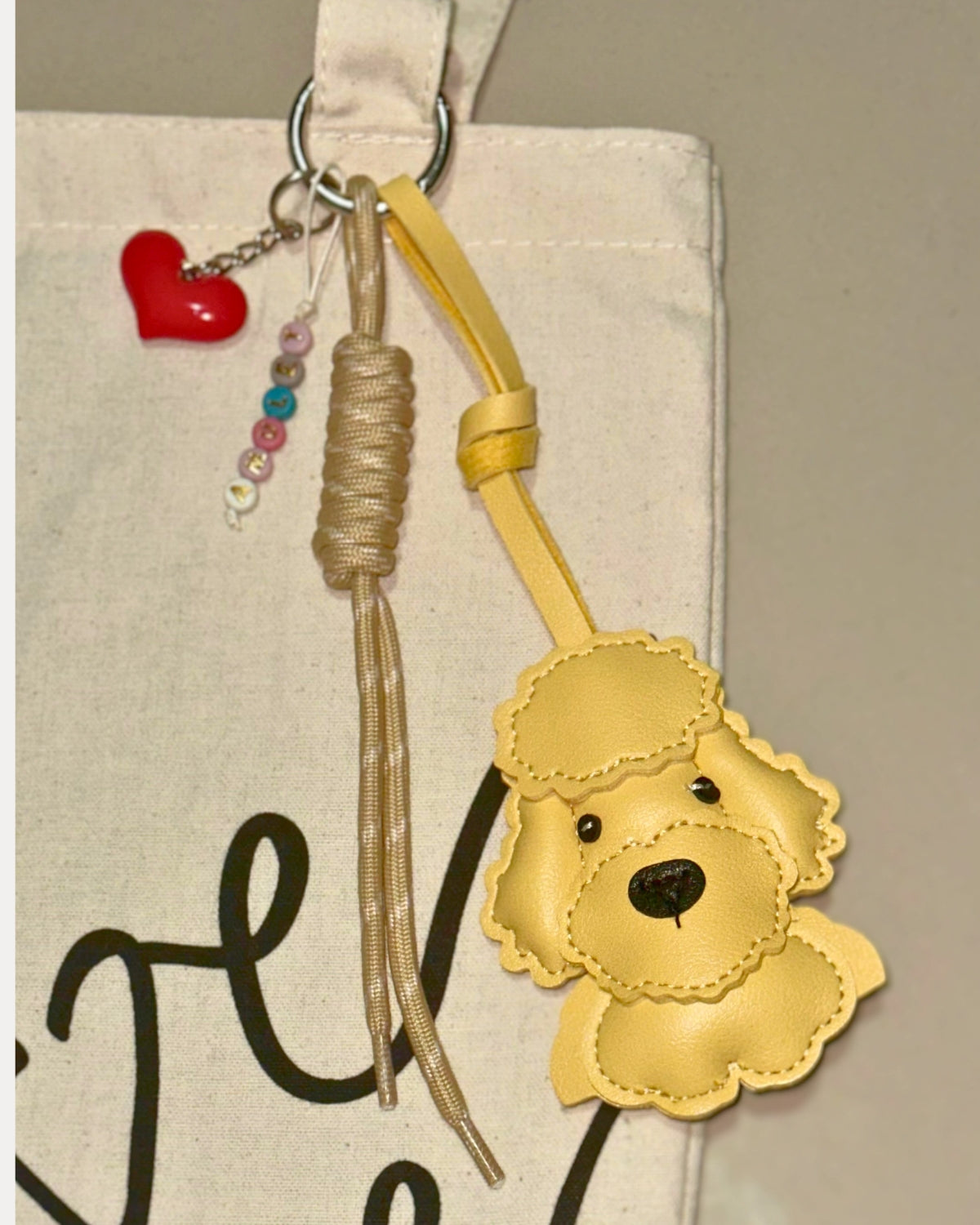 Bag Charm Amulet - Perro Cocker - Amarillo