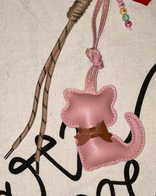Bag Charm Amulet - Mirringuis Cat - Pink