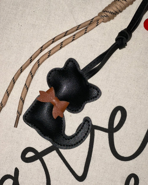 Bag Charm Amulet - Mirringuis Cat - Negro