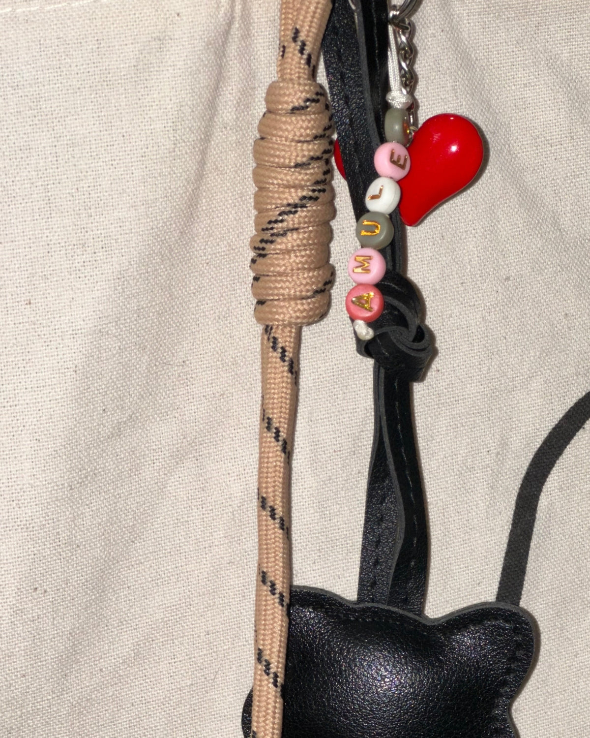 Bag Charm Amulet - Mirringuis Cat - Negro