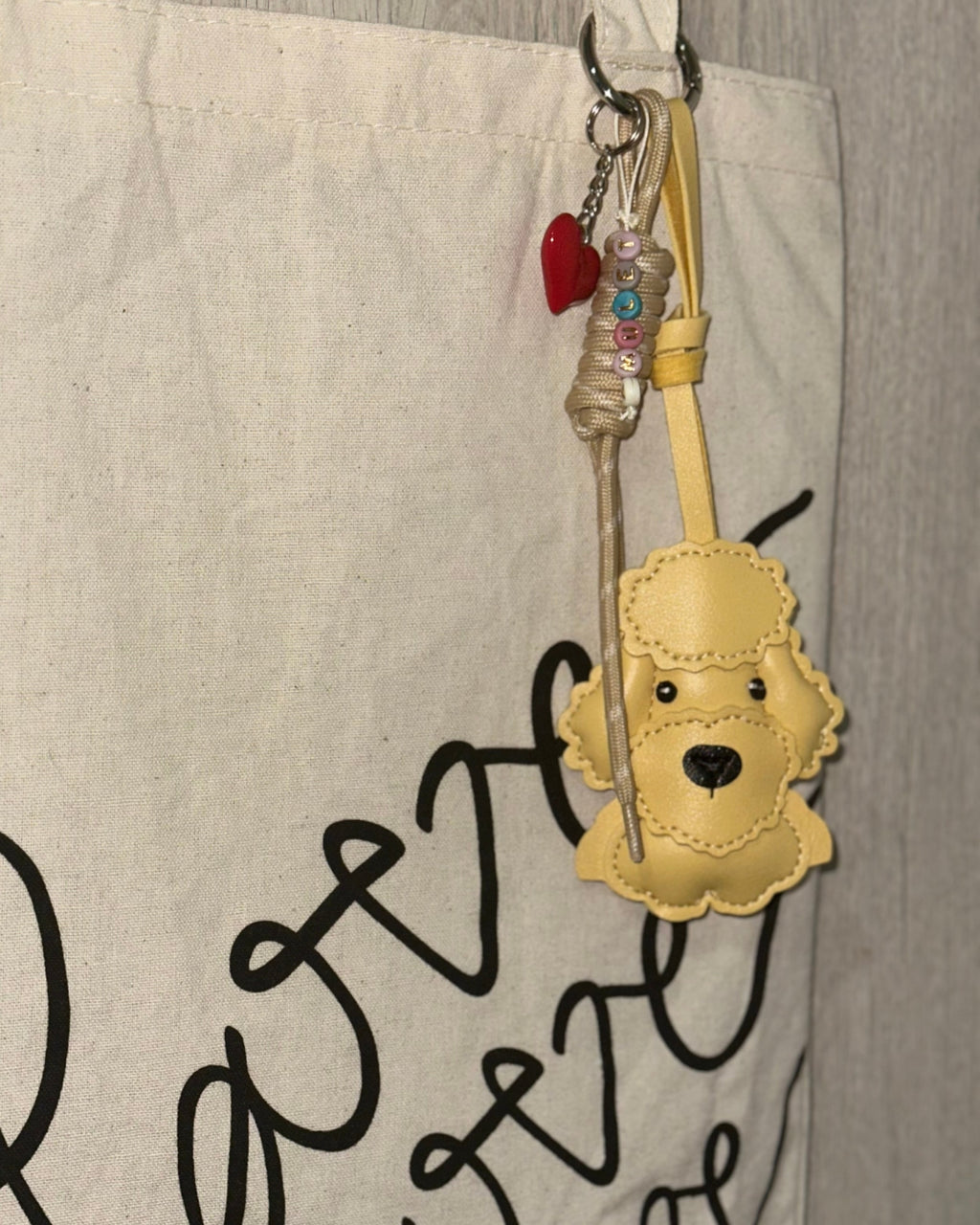 Bag Charm Amulet - Perro Cocker - Amarillo