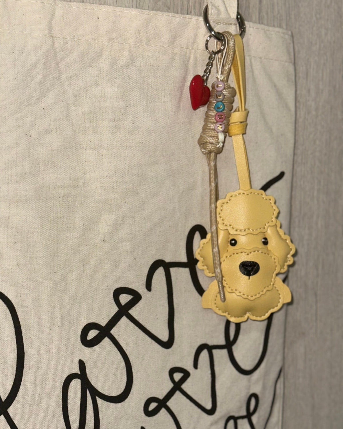 Bag Charm Amulet - Perro Cocker - Amarillo