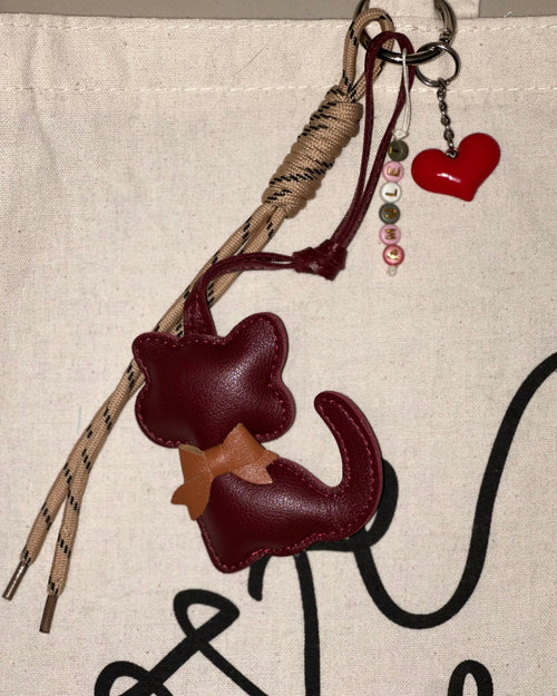 Bag Charm Amulet - Mirringuis Cat - Wine