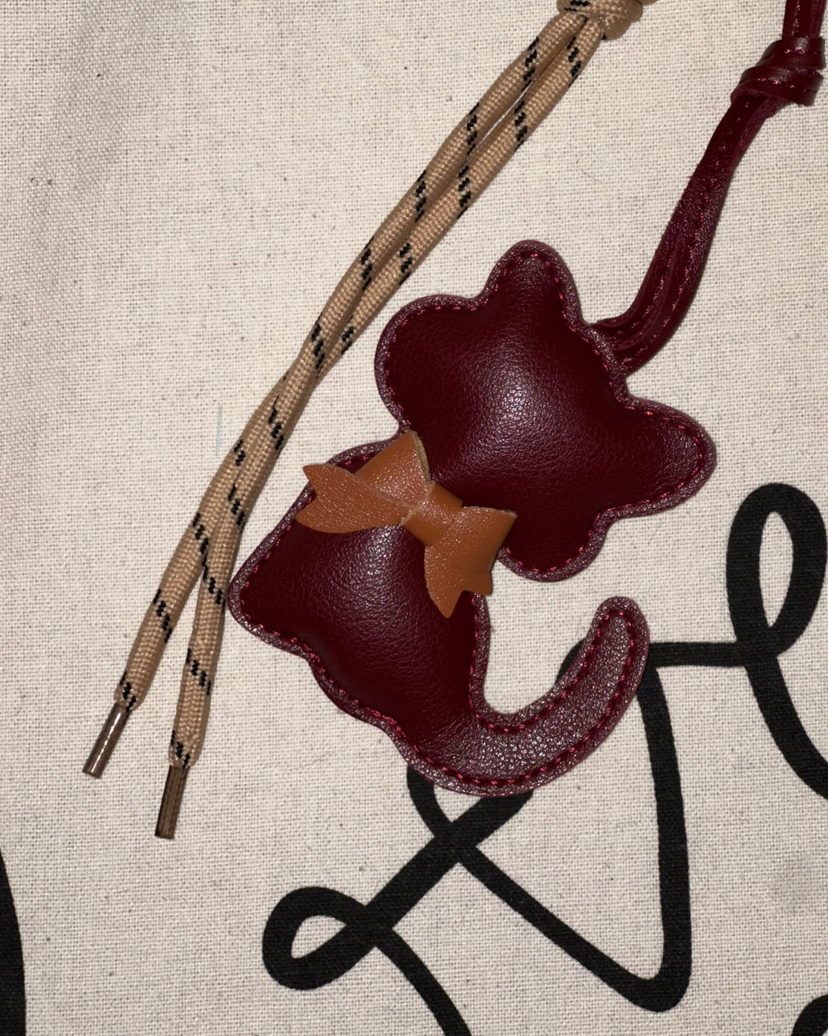 Bag Charm Amulet - Mirringuis Cat - Wine